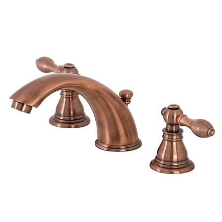 Kingston Brass American Classic Widespread Bathroom Faucet W/Retail Pop-Up, Copper KB966ACL